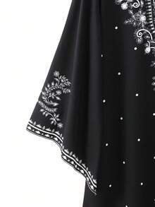 GlowEve Women's Elegant Mid-Length Dress - Multicolor - View 6