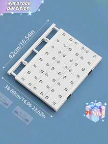 1 Estantería para armario, Estantería de almacenamiento de varios niveles, Gabinete de dormitorio extensible sin clavos, Estantería de almacenamiento para baño y cocina, Gabinete de almacenamiento, Estantería de almacenamiento de varios niveles - Multicolor - Ver 14