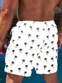 CoralVoy Quần short nam dáng rộng, có dây rút, in họa tiết toàn thân, thích hợp mặc đi biển mùa hè. - Nhiều màu - Xem 2