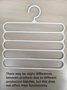 10-Piece/8-Piece/5-Piece/4-Piece/2 Pieces/1-Piece Wardrobe Storage Rack, 5-Tier Plastic Scarf Rack, Trouser Rack - Multicolor - View 4