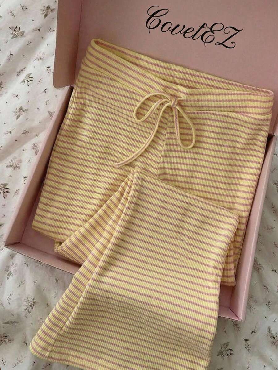 CovetEZ Women's Casual Yellow Pants - Yellow - View 1