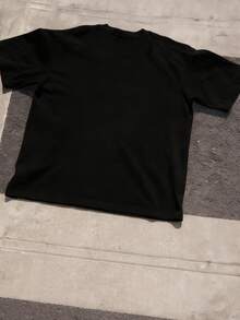 Teen Boys Summer Creative Devil's Eye Mosaic Street Dark Style Round Neck Short Sleeve T-Shirt - Black - View 2