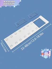 1 Estantería para armario, Estantería de almacenamiento de varios niveles, Gabinete de dormitorio extensible sin clavos, Estantería de almacenamiento para baño y cocina, Gabinete de almacenamiento, Estantería de almacenamiento de varios niveles - Multicolor - Ver 13