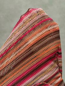 Bohemela BOHO Summer Beach Vacation Casual Retro Striped Loose Wide-Leg Pants For Women - Multicolor - View 8