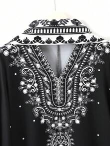 GlowEve Women's Elegant Mid-Length Dress - Multicolor - View 4