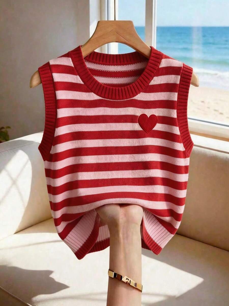 Franclia Nuevo Llegado Suéter de Punto Cálido y Dulce de Estilo Coreano Casual para Damas, Ideal para /Otoño - Rosa - Ver 1