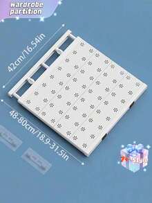 1 Estantería para armario, Estantería de almacenamiento de varios niveles, Gabinete de dormitorio extensible sin clavos, Estantería de almacenamiento para baño y cocina, Gabinete de almacenamiento, Estantería de almacenamiento de varios niveles - Multicolor - Ver 9