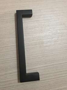 1 tay nắm tủ màu đen, tay nắm vuông mờ bằng thép không gỉ dùng cho nhà bếp, phụ kiện nội thất, tay nắm cửa tủ, tay nắm ngăn kéo tủ quần áo, tay nắm tủ. - màu đen - Xem 8