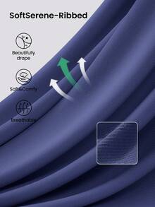 GLOWMODE Modal Ribbed Reversible Knotted Crop Tank Studio Daily Summer - Navy Blue - View 5