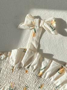 SHEIN Đầm midi xếp ly không tay nhiều màu sắc cho bé gái, chất liệu mềm mại và thoải mái, thích hợp cho kỳ nghỉ và các buổi tụ họp, xu hướng thời trang mới Xuân/Hè 2026. - Nhiều màu - Xem 6