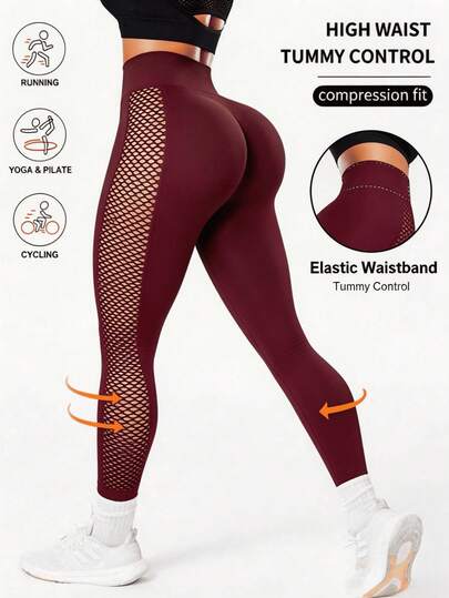 Leggins de yoga para mujer - Diseño con aberturas laterales, tejido de spandex premium, elasticidad 4D, transpirabilidad máxima para potenciar el rendimiento deportivo