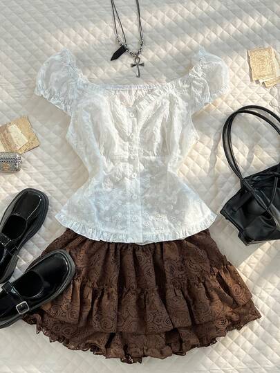 Glimmora 女士纯色简约优雅衬衫