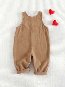 Cozy Pixies Baby Girl Valentine's Day Heart Graphic Casual Sports Jumpsuit Romper - Multicolor - View 2