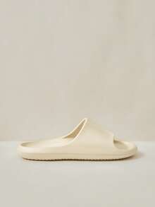 Cuccoo Ladies' New Summer Fashion Plastic Slippers EVA Integrated Injection Molding Process, Non-Slip Lines On The Sole, Waterproof And Quick-Drying, Home Bathroom, Easy To Clean And Not Stuffy For Light Home Wear, Soft-Soled Sandals - Off-white - View 2