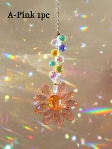 1pc Crystal Rainbow Maker Suncatcher, Indoor & Outdoor Decoration Gift (Multicolored) - Multicolor - View 15