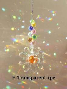 1pc Crystal Rainbow Maker Suncatcher, Indoor & Outdoor Decoration Gift (Multicolored) - Multicolor - View 19