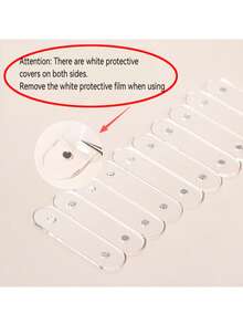 10 CÁI, Tấm trưng bày móng tay bằng nhựa Acrylic, loại giữ màu móng tay giả, hấp thụ từ tính, có thể tái sử dụng, dùng cho tiệm làm móng - Nhiều màu - Xem 4