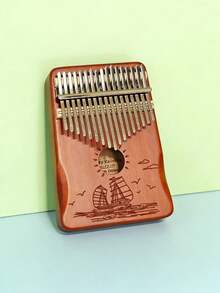 Kalimba Piano Jempol 21/17 Kunci dengan Stik Jempol untuk Pemula, Hadiah Alat Musik - MultiWarna - View 13