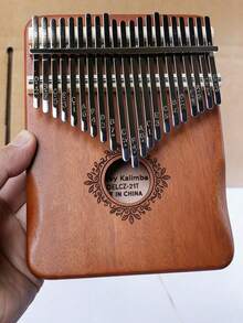 Kalimba Piano Jempol 21/17 Kunci dengan Stik Jempol untuk Pemula, Hadiah Alat Musik - MultiWarna - View 12