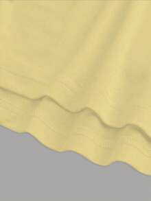 INAWLY Summer Casual Beverage Letter Print Tube Top - Yellow - View 3