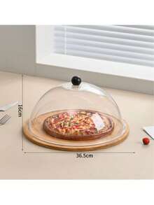 Food Dust Cover With Lid, Pastry Plate, Dessert Tray - Multicolor - View 10