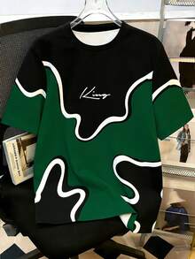 Manfinity Joysei Áo thun nam thời trang mùa hè, họa tiết hình vịt in trên cơ bụng, thích hợp mặc thường ngày. - Nhiều màu - Xem 1