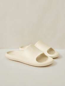 Cuccoo Ladies' New Summer Fashion Plastic Slippers EVA Integrated Injection Molding Process, Non-Slip Lines On The Sole, Waterproof And Quick-Drying, Home Bathroom, Easy To Clean And Not Stuffy For Light Home Wear, Soft-Soled Sandals - Off-white - View 3