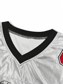 STEELVANCE 男士休闲数字印花V领短袖T恤，夏季 - 彩色 - 查看 6