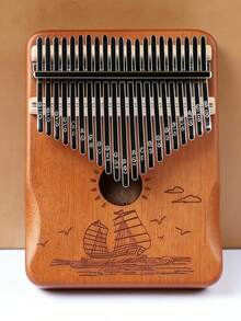 Kalimba Piano Jempol 21/17 Kunci dengan Stik Jempol untuk Pemula, Hadiah Alat Musik - MultiWarna - View 11
