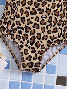 Travachic KIDS Babygirl Cute Black Hollow Floral Spaghetti Strap One-Piece Swimsuit, Summer - Multicolor - View 3