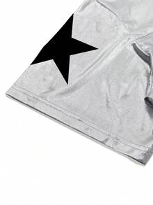 STEELVANCE 男士休闲数字印花V领短袖T恤，夏季 - 彩色 - 查看 4