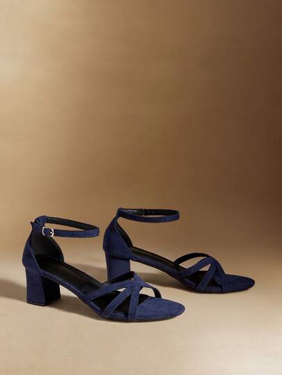 Rosivie Sandals New French Summer Women's Shoes Medium Heel Fashion Versatile High Heels Women's Stiletto Summer Shoes