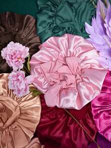 1 chiếc mũ ngủ bằng satin và lụa cao cấp - Có thể điều chỉnh độ vừa vặn thoải mái với dây buộc - Mũ ngủ unisex bảo vệ tóc cho nam và nữ, trang trí nhà cửa, phòng tắm, mùa xuân hè thu đông. - Nhiều màu - Xem 8
