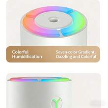 Colorful LED Car & Desktop Humidifier – USB Powered Mini Cool Mist Humidifier With Night Light, Auto Shut-Off Protection For Home, Office & Car (ABS Material) - multicolor - View 7