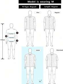 Core Aspect Camisa masculina de verão casual com botões frontais e manga curta. - Branco - Ver 9