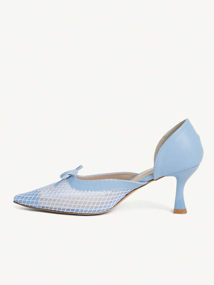 CUCCOO CHICEST Women's Bow Decor Fashionable High Heels, Versatile Daily Wear Summer Shoes Wedding Shoes Bride Shoes