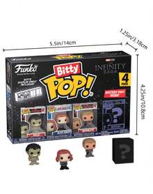 Bộ sưu tập Funko Bitty Pop Marvel The Infinity Saga gồm 4 mô hình mini bằng nhựa vinyl, kèm giá trưng bày xếp chồng và một mô hình bí ẩn: Hulk, Black Widow và Hawkeye. - Nhiều màu - Xem 2