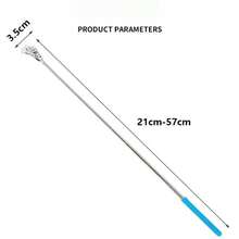 Extendable Back Scratcher With Skeleton Hand Head, Stainless Steel Telescoping Itch Relief Massager For Travel & Home Use - Multicolor - View 4