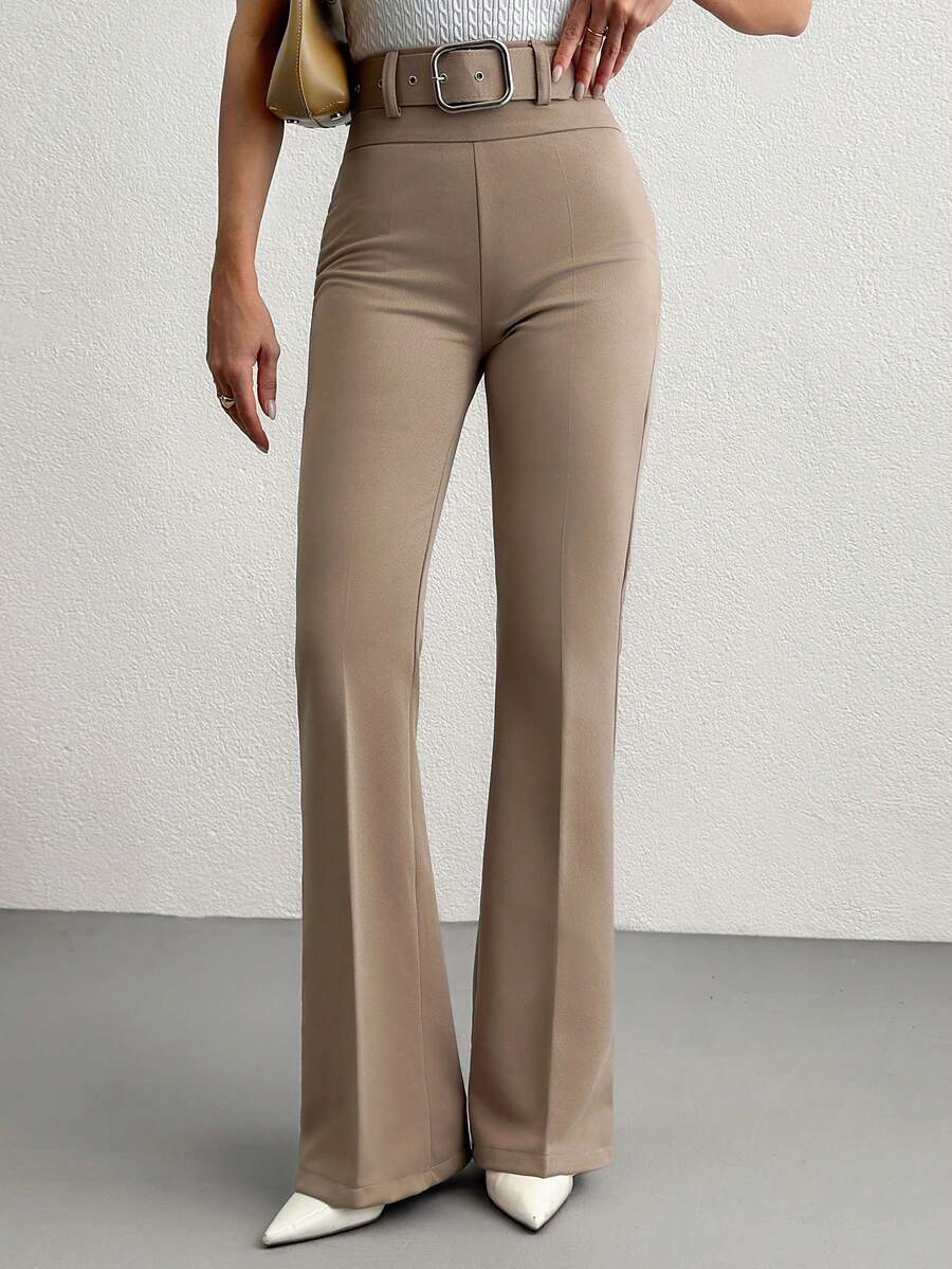 Women Pants - Khaki - View 1