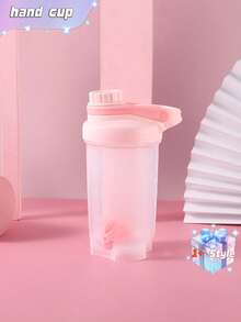 1个500毫升粉色摇摇杯，带搅拌球——健身必备！无需搅拌即可轻松冲调蛋白粉。 - 粉色 - 查看 6