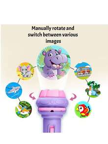 POKOJA LAND 1 Set Of Children's Projection Toy Flashlight Set Educational Luminous Toy Set - Multicolor - View 3