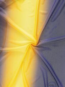 Swim Oasis 女士夏季度假扭结前襟渐变色罩衫连衣裙 - 彩色 - 查看 3