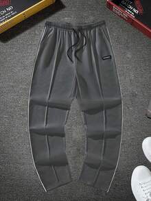 Manfinity Hypemode Men's Drawstring Waist Pocket Casual Everyday Sweatpants - Dark Grey - View 3