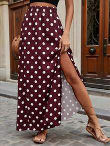 Pariaura 女士高腰豹纹侧开衩度假长裙沙滩装 - 彩色 - 查看 1