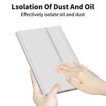 1PC Tablet Protective Cover, Convenient, Multi-Folding, With Pen Slot, Compatible With Apple Pad - Light Grey - View 7