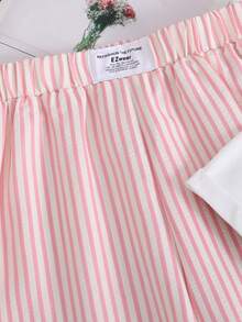 Sparklyn 女童休闲可爱格子樱桃印花T恤和裤子套装 - 彩色 - 查看 4