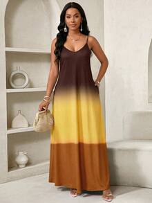 SHEIN Lady Đầm maxi rộng thùng thình màu xanh dương cho nữ, kiểu boho, hở lưng, thích hợp cho sinh nhật & sự kiện, lễ hội, du lịch, thời trang nữ boho/bohemia/boho, áo cổ yếm, trang phục nữ châu Phi, đầm nữ mùa hè, đầm nhiệt đới, hàng mới về, đầm nữ, đầm đi biển, đầm lễ Phục sinh, trang phục lễ Phục sinh cho nữ. - Nhiều màu - Xem 5