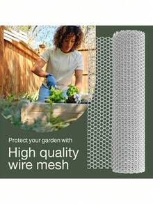 Animal Protective Fencing, Ideal For Cats, Dogs, Home Balcony Nets, Poultry Barriers And Gardening - Plastic Chicken Wire Netting - Multipurpose Plastic Fence And Net [Comes With 1 Pack Of Zip Ties] - Multicolor - View 8