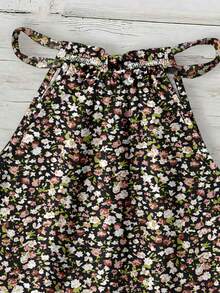 SHEIN LUNE 女士休闲度假露背吊带背心，碎花图案，适合春夏穿着 - 彩色 - 查看 4