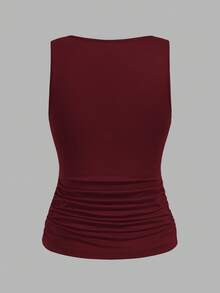 SHEIN LUNE 3 piezas Tops de tirantes de unicolor adelgazantes para mujer, casuales y sencillos, perfectos para el verano - Multicolor - Ver 10